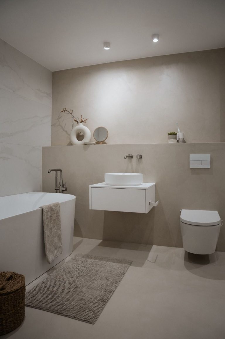 Fugenloses Bad Mikrozement Bad